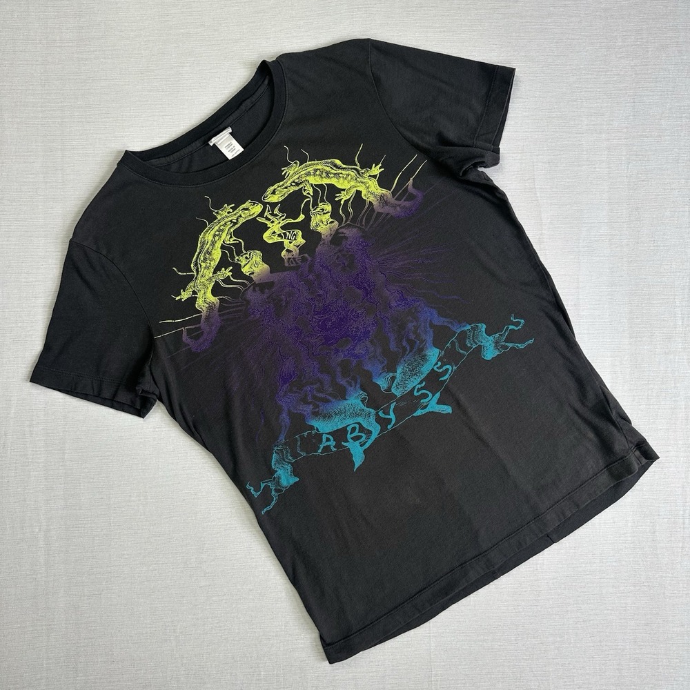Vtg Diesel King Of The Abyss Graphic T Shirt Men Large Multicolor Punk Grunge